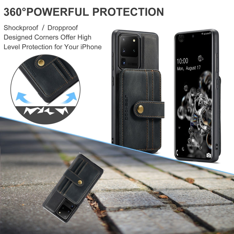 JEEHOOD RFID Blocking Anti-Theft Wallet Case Samsung Note 20 Ultra