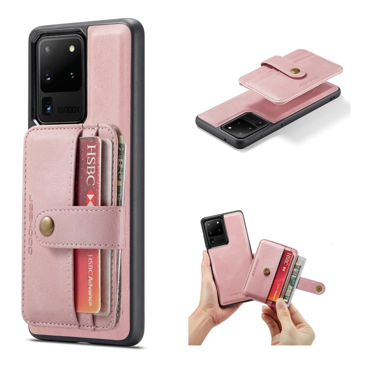 JEEHOOD RFID Blocking Anti-Theft Wallet Case Samsung Note 20 Ultra