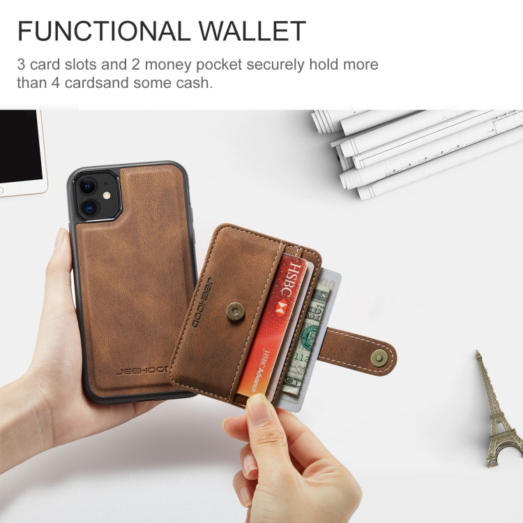JEEHOOD RFID Blocking Anti-Theft Wallet Case iPhone 12 mini