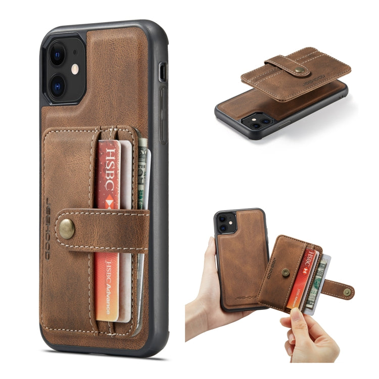 JEEHOOD RFID Blocking Anti-Theft Wallet Case iPhone 12 / 12 Pro