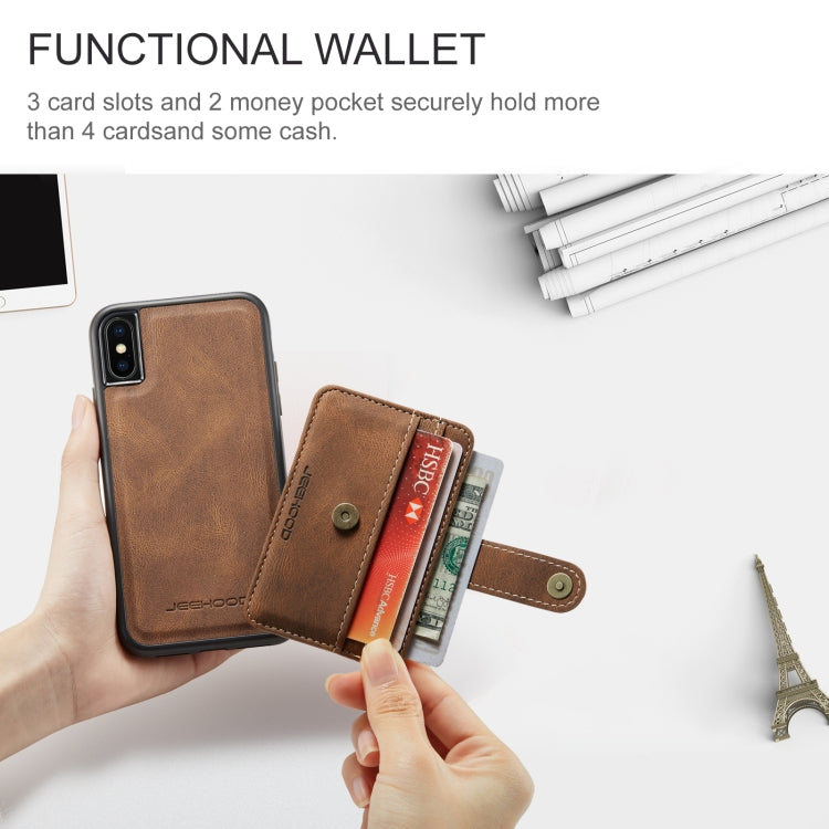 JEEHOOD RFID Blocking Anti-Theft Wallet Case iPhone XR