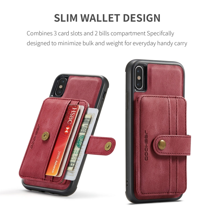 JEEHOOD RFID Blocking Anti-Theft Wallet Case iPhone XR