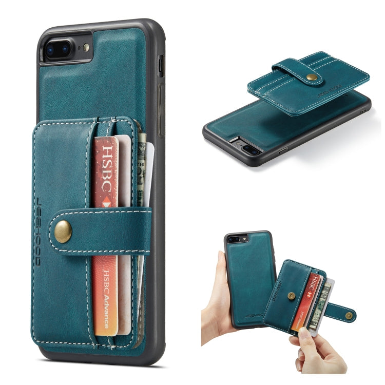 JEEHOOD RFID Blocking Anti-Theft Wallet Case iPhone 8+ / 7+