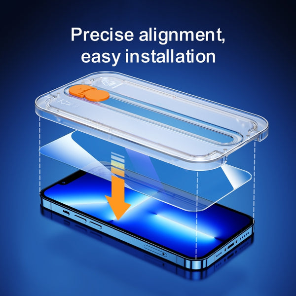 JoyRoom Easy Install Tempered Glass Screen iPhone (2PCS)