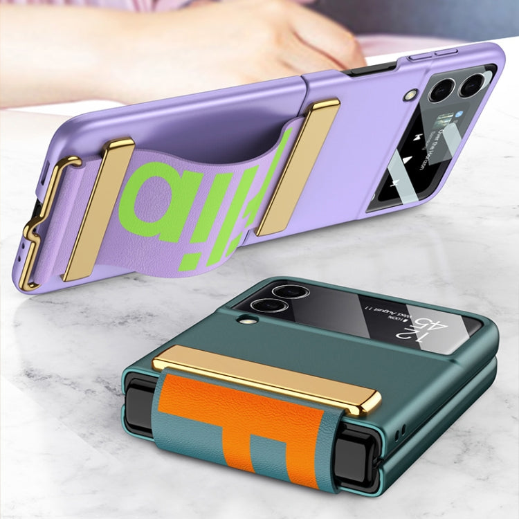 GKK Ultra-thin Full Coverage Flip Case with Wristband Samsung Z Flip3
