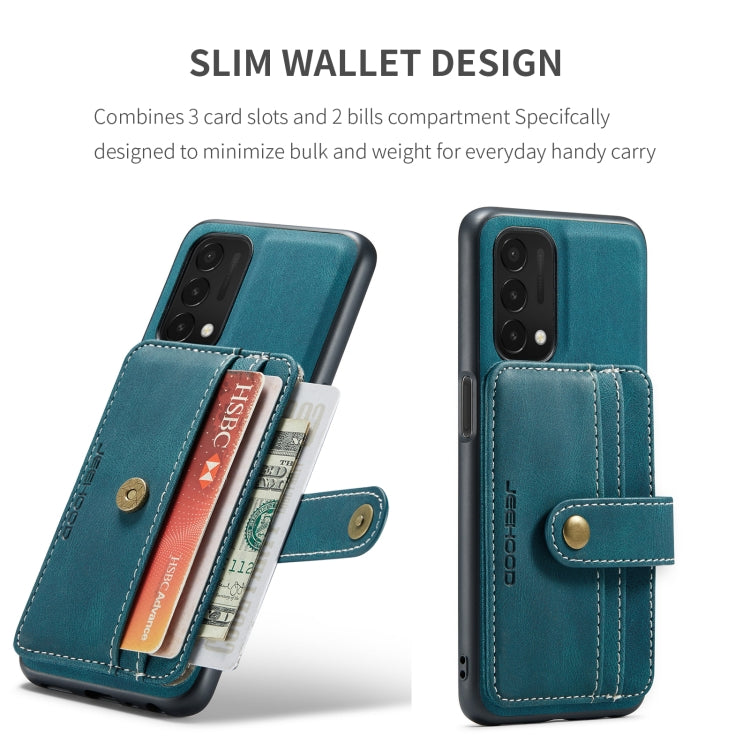 JEEHOOD RFID Blocking Anti-Theft Wallet Case OnePlus Nord N200 5G
