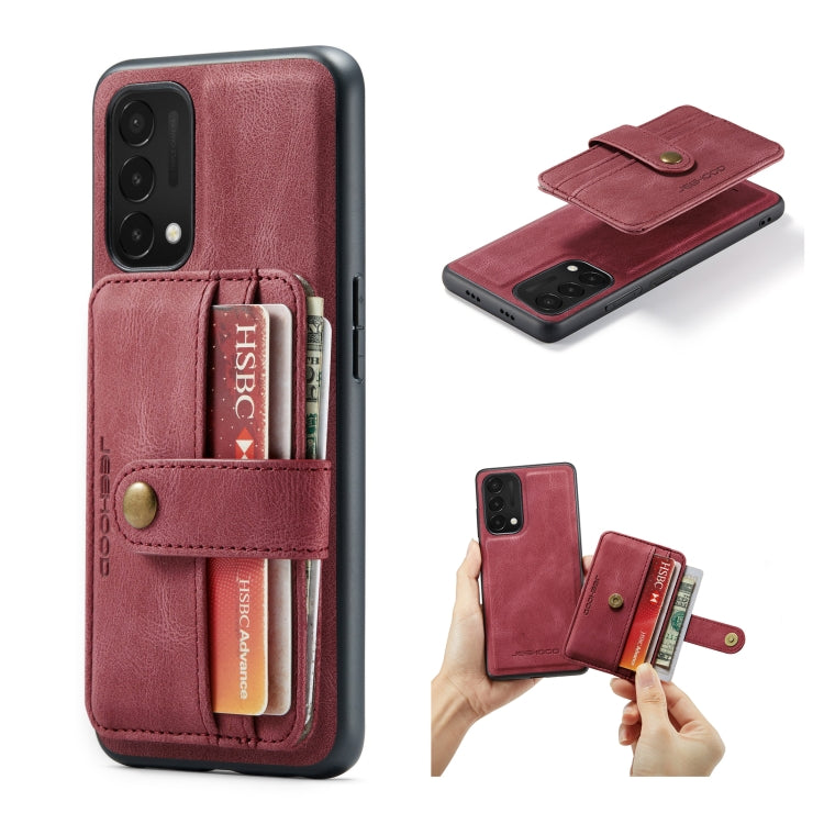 JEEHOOD RFID Blocking Anti-Theft Wallet Case OnePlus Nord N200 5G