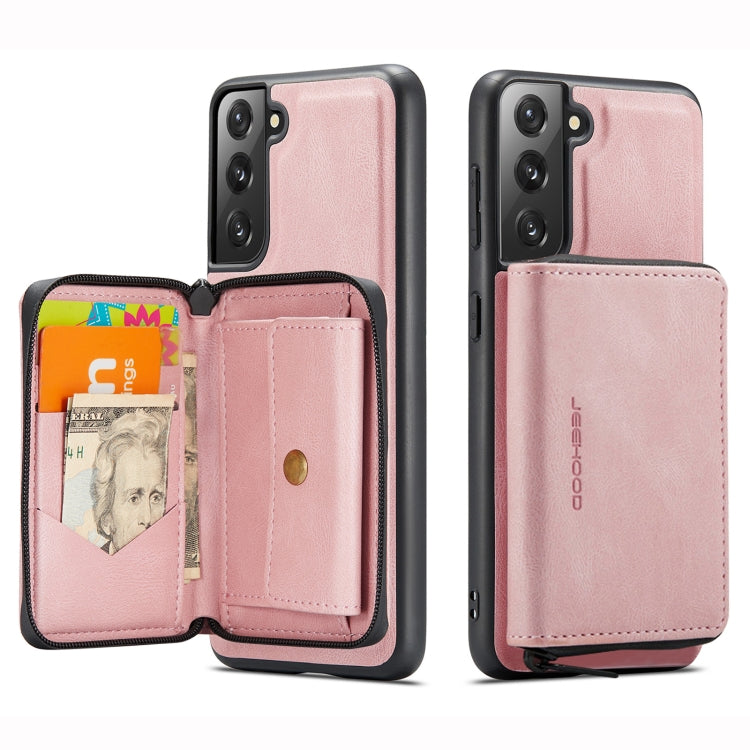 JEEHOOD Magnetic Zipper Flip Leather Case Samsung S22+