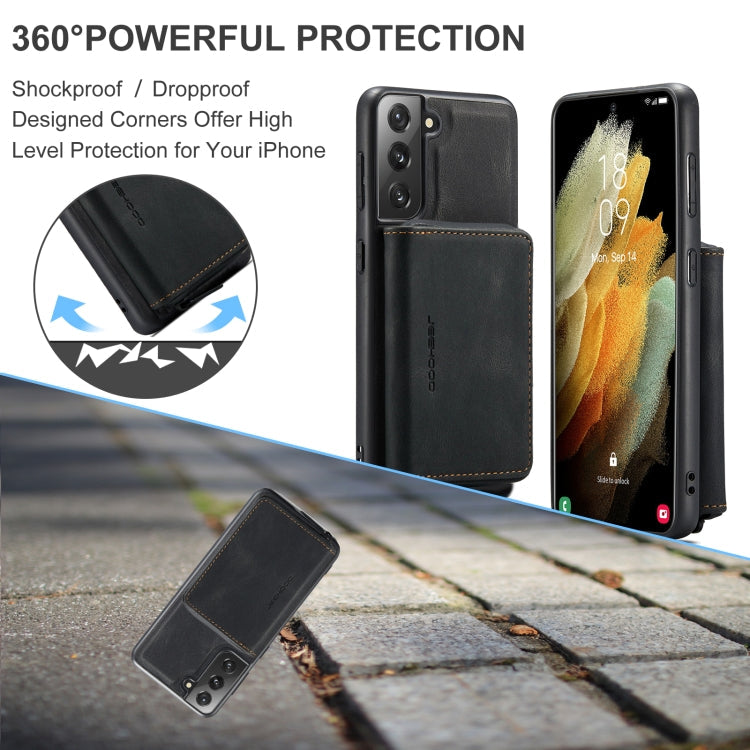 JEEHOOD Magnetic Zipper Flip Leather Case Samsung S22+