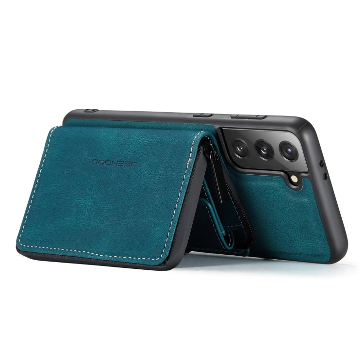 JEEHOOD Magnetic Zipper Flip Leather Case Samsung S22+
