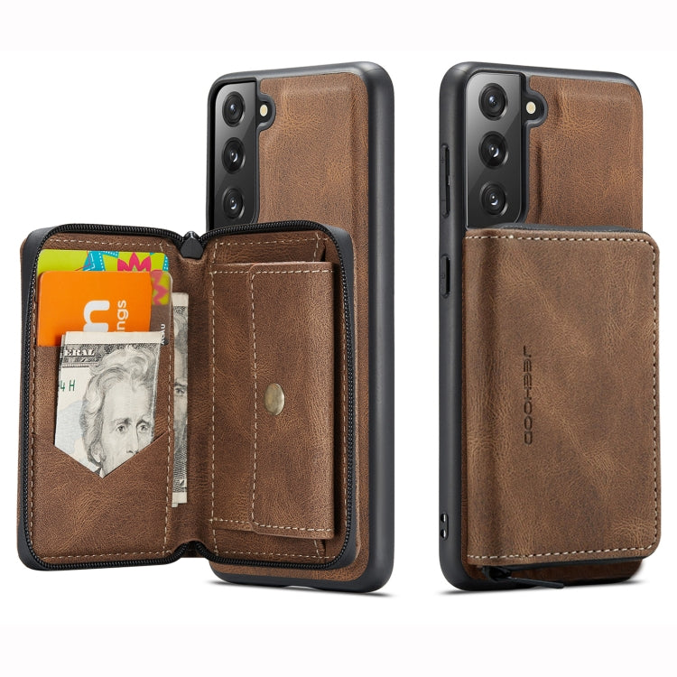 JEEHOOD Magnetic Zipper Flip Leather Case Samsung S22+