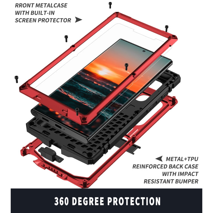 R-JUST KickStand Metal Protective Case Samsung S22 Ultra