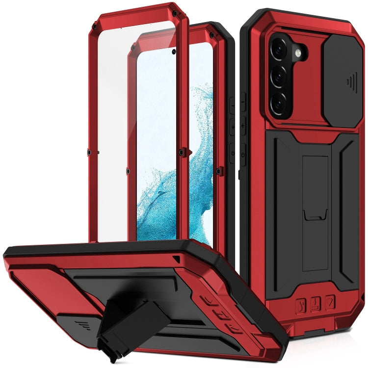 R-JUST Sliding Camera Metal + Silicone Case Samsung S22+