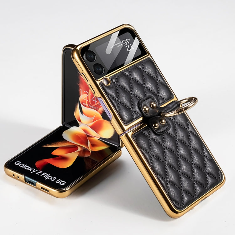 GKK Integrated Plating Leather Case Samsung Z Flip3