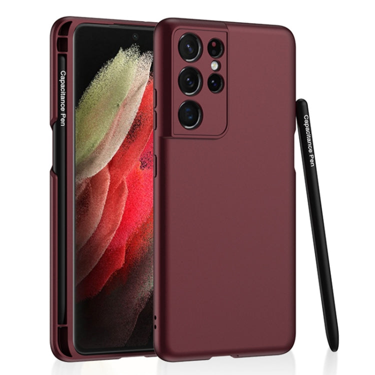 GKK Ultra-thin Skin Feel Case with Stylus Pen & Pen Slot Samsung S21 Ultra