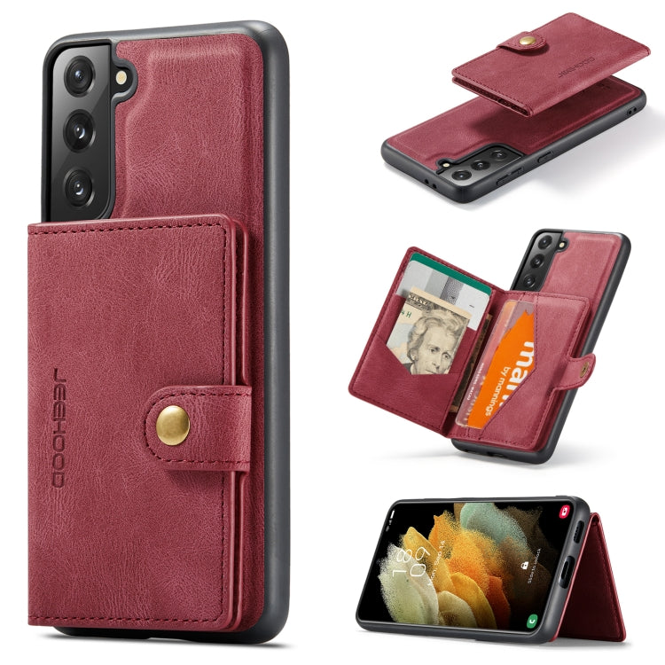 JEEHOOD Retro Magnetic Detachable Wallet Case Samsung S22+