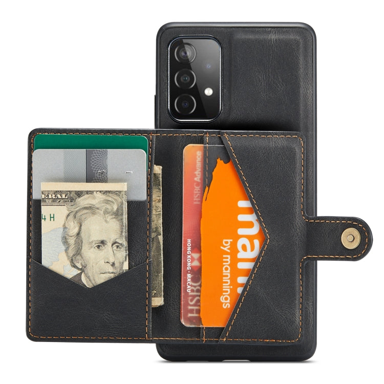JEEHOOD Retro Magnetic Detachable Wallet Case Samsung A33 5G