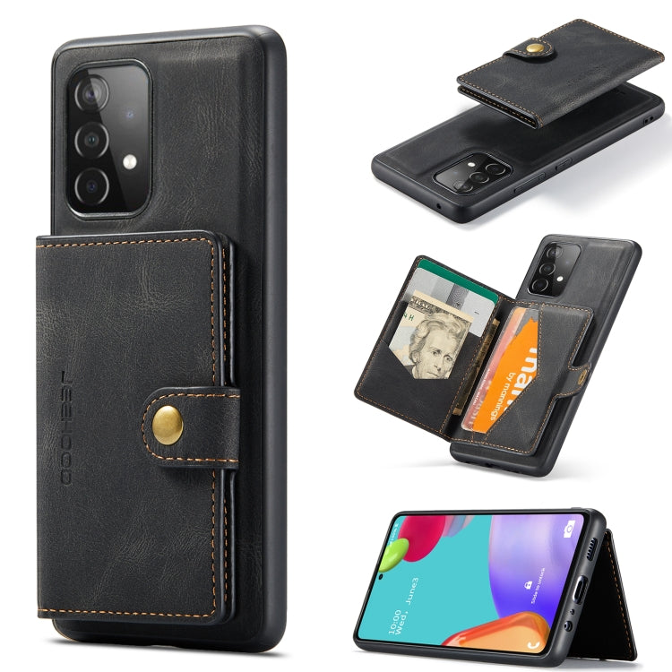 JEEHOOD Retro Magnetic Detachable Wallet Case Samsung A53 5G