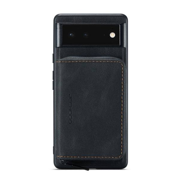 JEEHOOD Magnetic Zipper Flip Leather Case Google Pixel