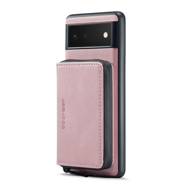 JEEHOOD Magnetic Zipper Flip Leather Case Google Pixel