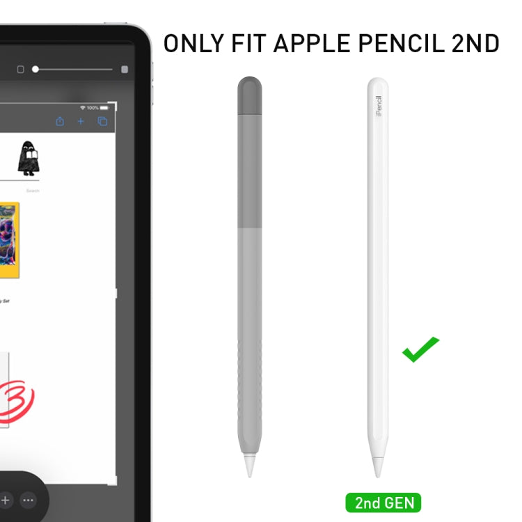 DUX DUCIS Rainbow Gradient Silicone Stylus Case Apple Pen 2