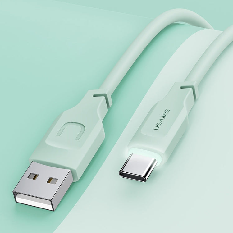 USAMS US-SJ568 6A Type-C / USB-C Fast Charing Data Cable with Light, Length: 1.2m