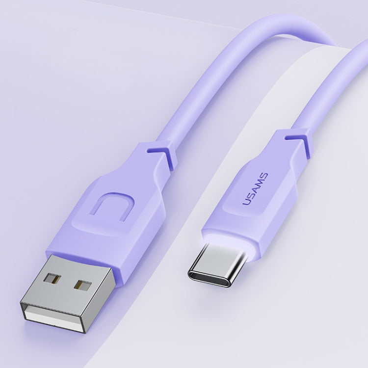 USAMS US-SJ568 6A Type-C / USB-C Fast Charing Data Cable with Light, Length: 1.2m