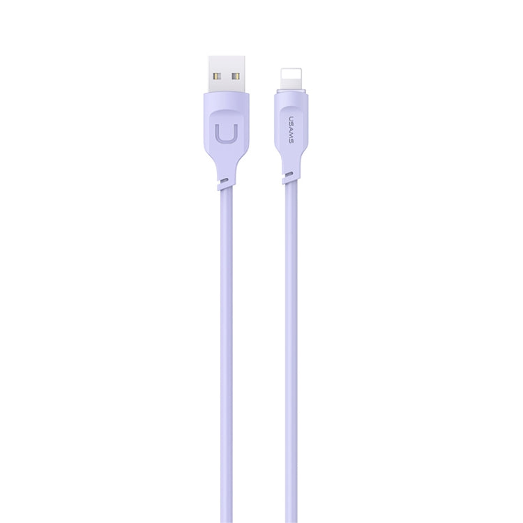 USAMS US-SJ565 8 Pin Fast Charing Data Cable with Light, Length: 1.2m