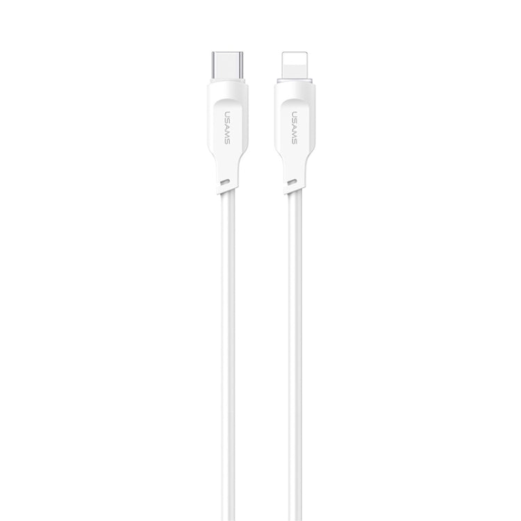 USAMS US-SJ566 Type-C / USB-C to 8 Pin PD 20W Fast Charing Data Cable with Light, Length: 1.2m