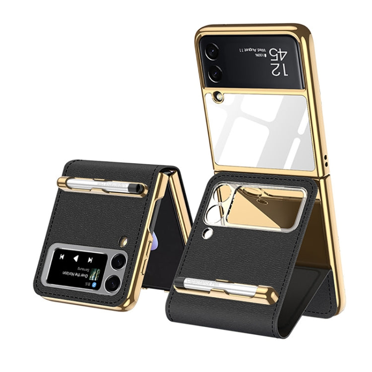 GKK Folding Beauty Bag Leather Case With Capacity Pen Samsung Z Flip3