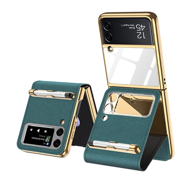 GKK Folding Beauty Bag Leather Case With Capacity Pen Samsung Z Flip3