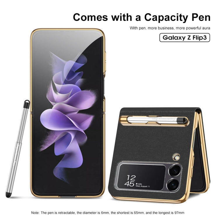 GKK Folding Beauty Bag Leather Case With Capacity Pen Samsung Z Flip3