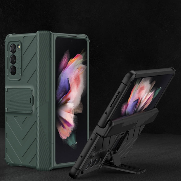 GKK Integrated Magnetic Armor Flip Case with Holder Samsung Z Fold2 5G