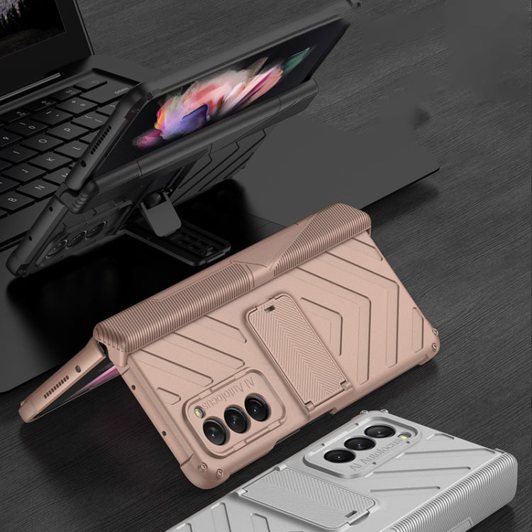 GKK Integrated Magnetic Armor Flip Case with Holder Samsung Z Fold2 5G