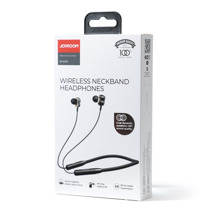 JOYROOM JR-DY01 Magnetic Dual Dynamic Sports Neckband Wireless Earphone