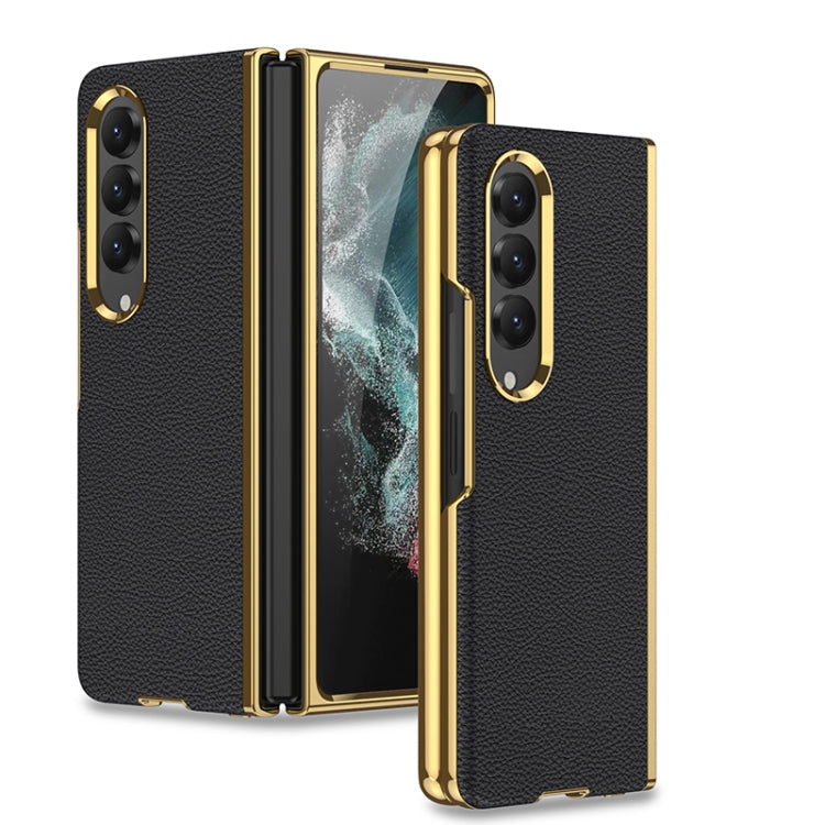GKK Electroplating Leather Surface Case Samsung Z Fold4