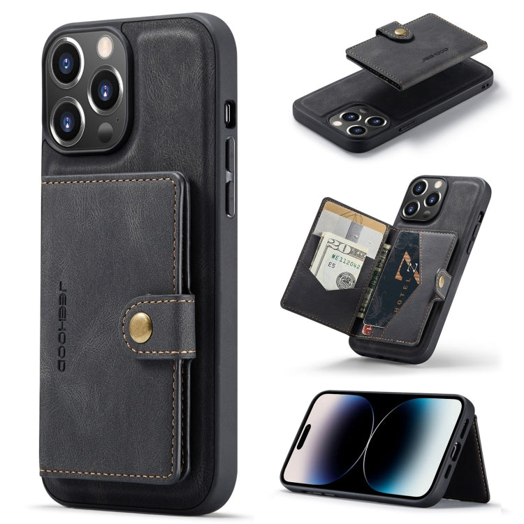 JEEHOOD Retro Magnetic Detachable Wallet Case iPhone 14 Pro