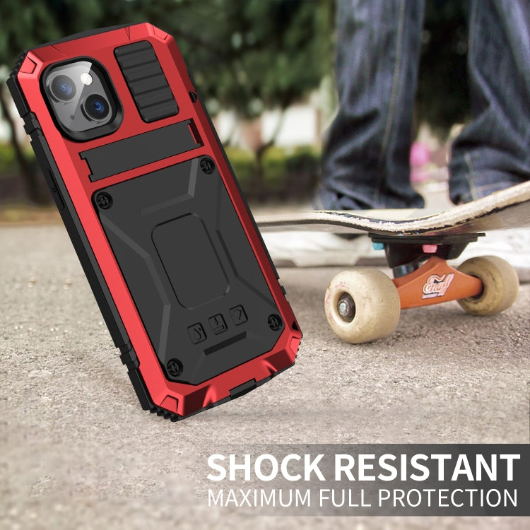 R-JUST KickStand Metal Protective Case iPhone 14 Plus