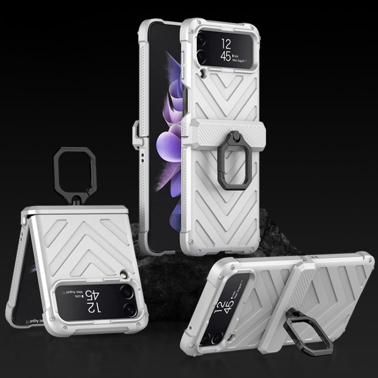 GKK Sliding Camshield Magnetic Armor Flip Case with Ring Holder Samsung Z Flip4