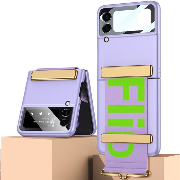 GKK Ultra-thin Full Coverage Flip Case with Wristband Samsung Z Flip4