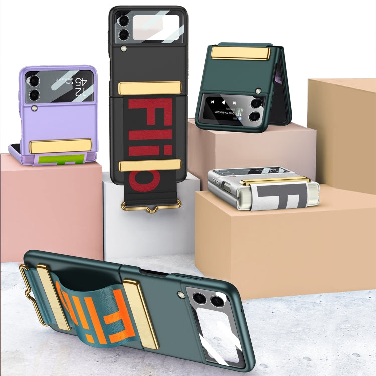 GKK Ultra-thin Full Coverage Flip Case with Wristband Samsung Z Flip4