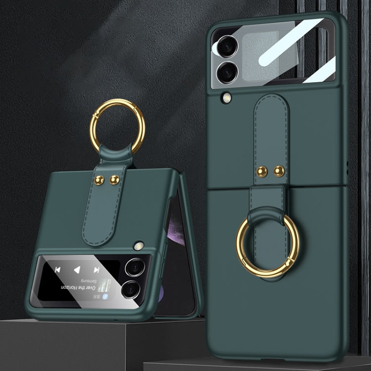 GKK Ultra-thin Full Coverage Flip Case with Ring Holder Samsung Z Flip4