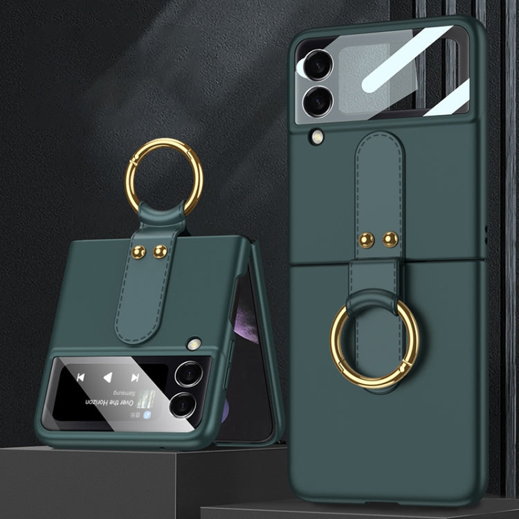 GKK Ultra-thin Full Coverage Flip Case with Ring Holder Samsung Z Flip4