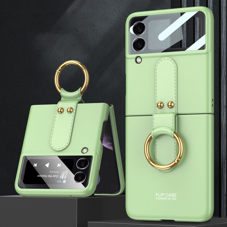 GKK Ultra-thin Full Coverage Flip Case with Ring Holder Samsung Z Flip4