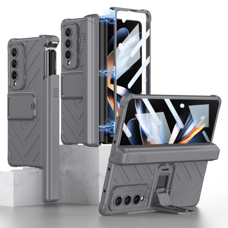 GKK Integrated Magnetic Armor Flip Case With Pen Box Samsung Z Fold4