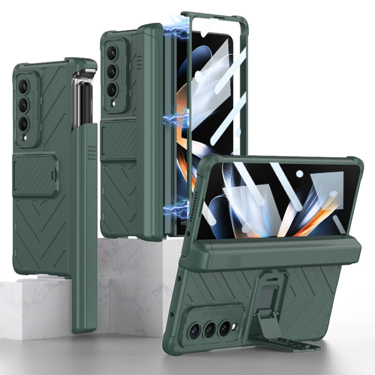 GKK Integrated Magnetic Armor Flip Case With Pen Box Samsung Z Fold4