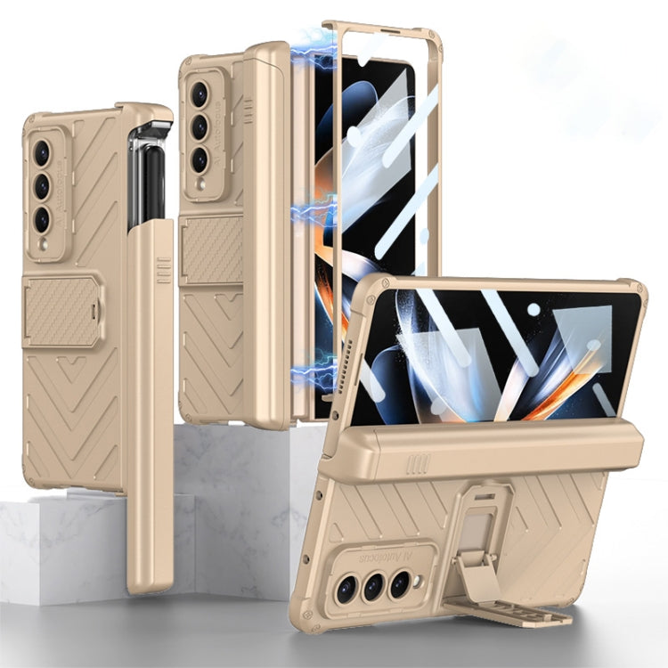 GKK Integrated Magnetic Armor Flip Case With Pen Box Samsung Z Fold4