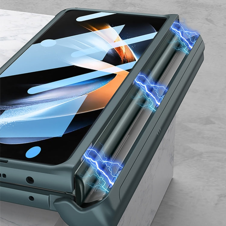 GKK Integrated Magnetic Armor Flip Case With Pen Box Samsung Z Fold4