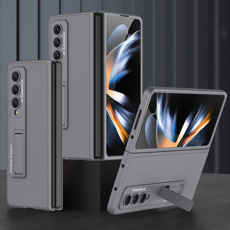 GKK Ultra-thin Plain Leather Full Case with Stand Samsung Z Fold4