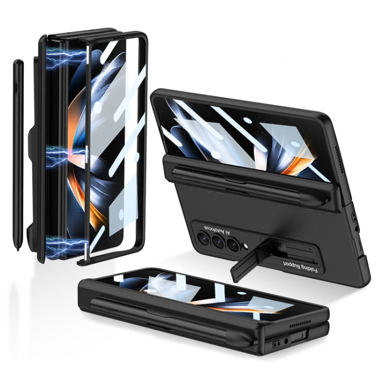 GKK Magnetic Hinge Flip Case with Holder & Pen Slot Samsung Z Fold4